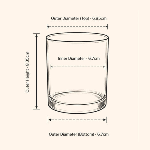 20cl Lotti Candle Jar - Clear