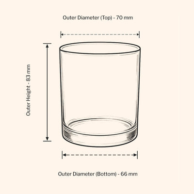 20cl Lotti Candle Jar - Clear