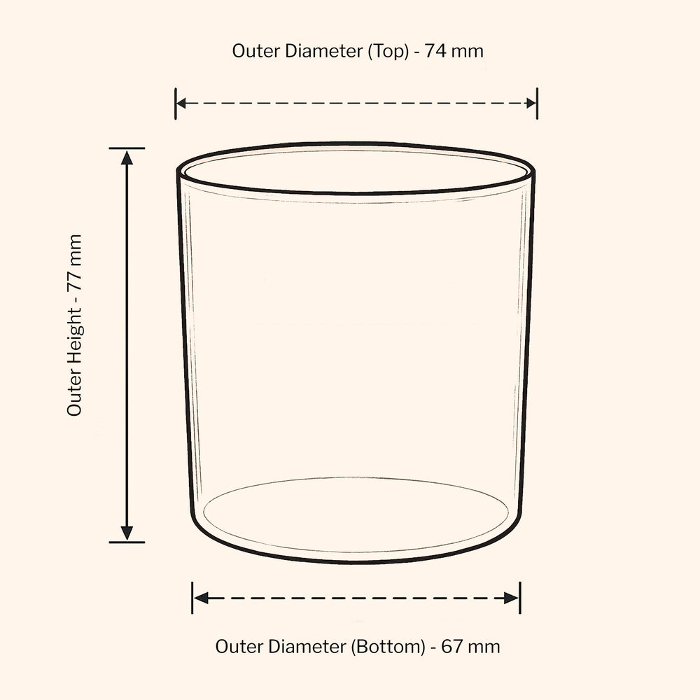 27 cl Lotti Polycarbonat-Kerzenglas – Tansanit-Lila