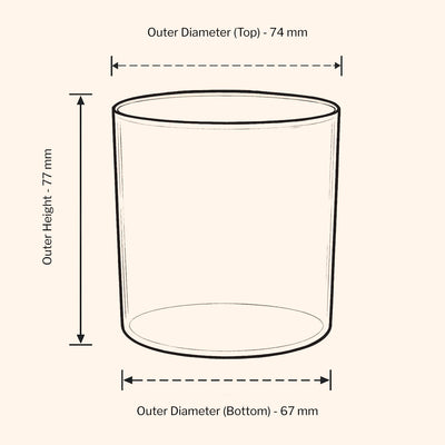 27 cl Lotti Polycarbonat-Kerzenglas – Tansanit-Lila
