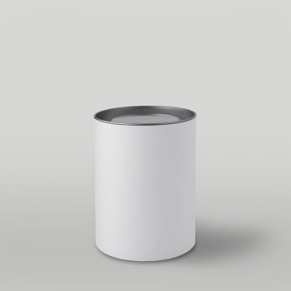 Boîte à bougie cylindrique blanche (taille 3)