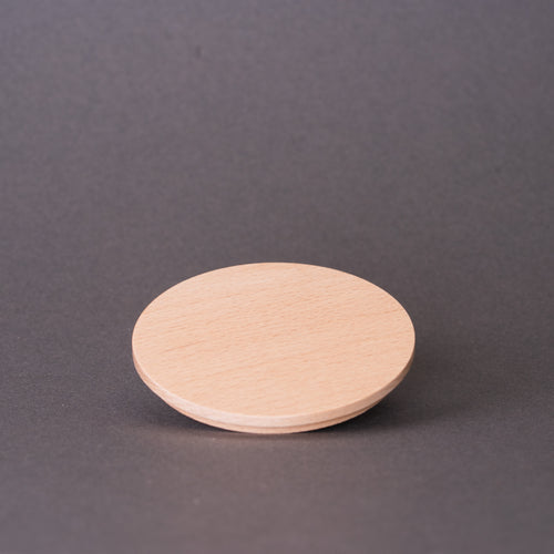Shallow Beech Lid for 30cl Lotti Jar