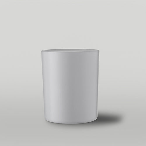 30cl Ebony Candle Jar - White Matt