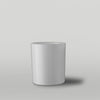 30cl Lotti gloss white candle jar on a grey background