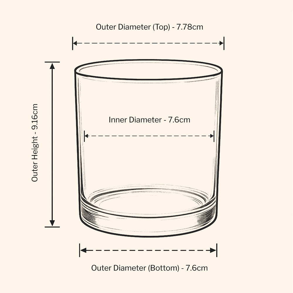 30cl Lotti Candle Jar- Clear