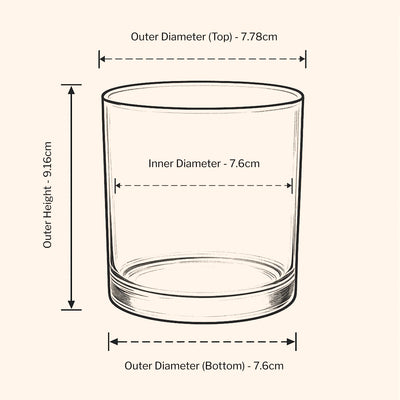 30cl Lotti Candle Jar- Clear