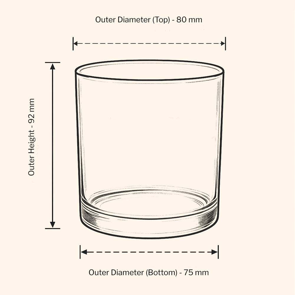 30cl Lotti Candle Jar - Amber