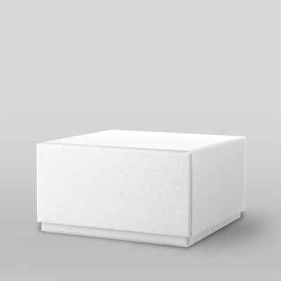 Weiße, starre Kerzenbox (Größe 5)