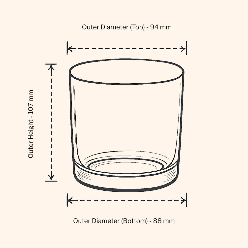 Bougie en pot Aria 50 cl - Transparent