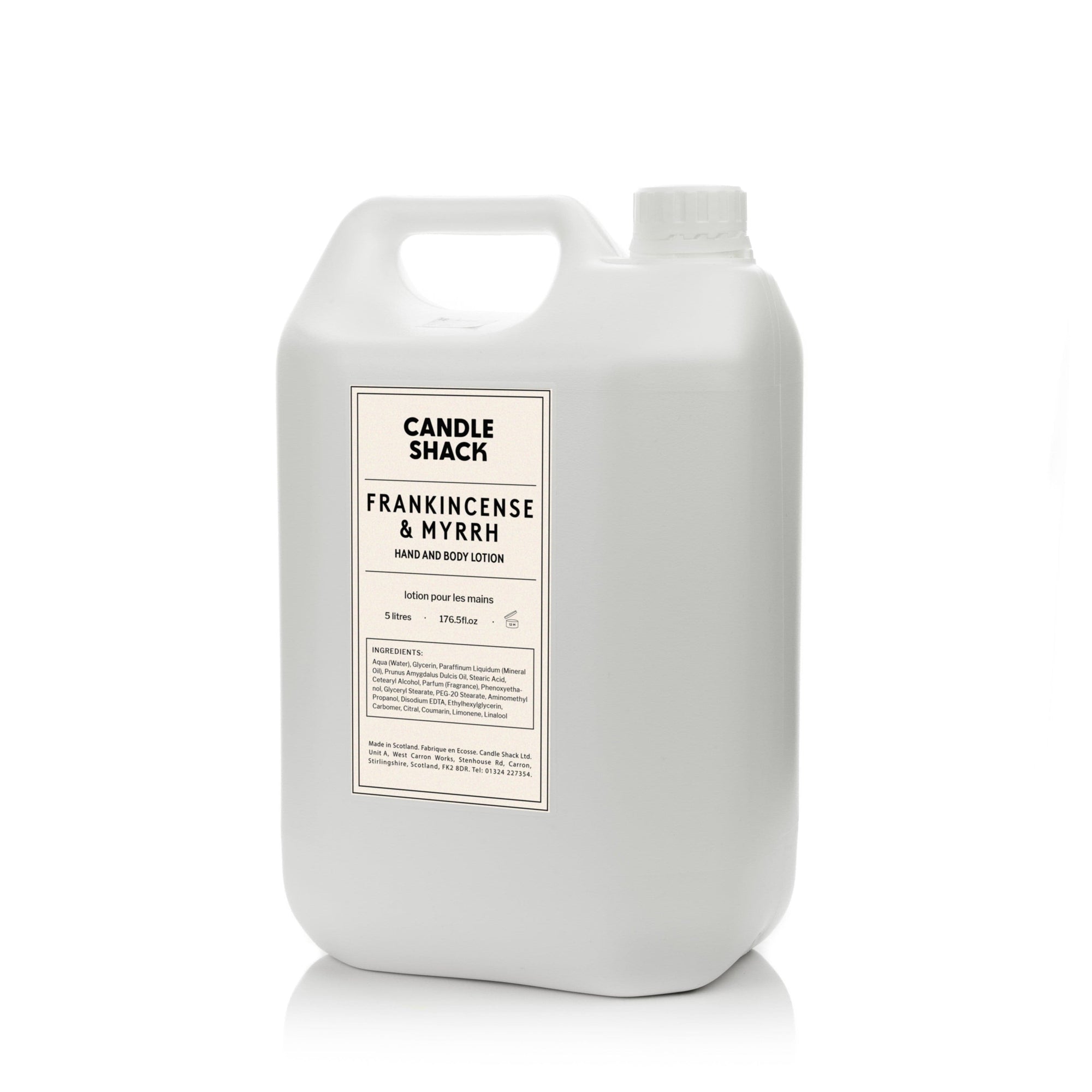 5 liter Hand & Body Lotion - Frankincense & Myrrh