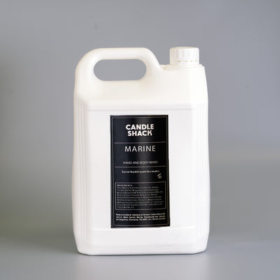 5 litre bottle of Marine fragrance hand and body wash