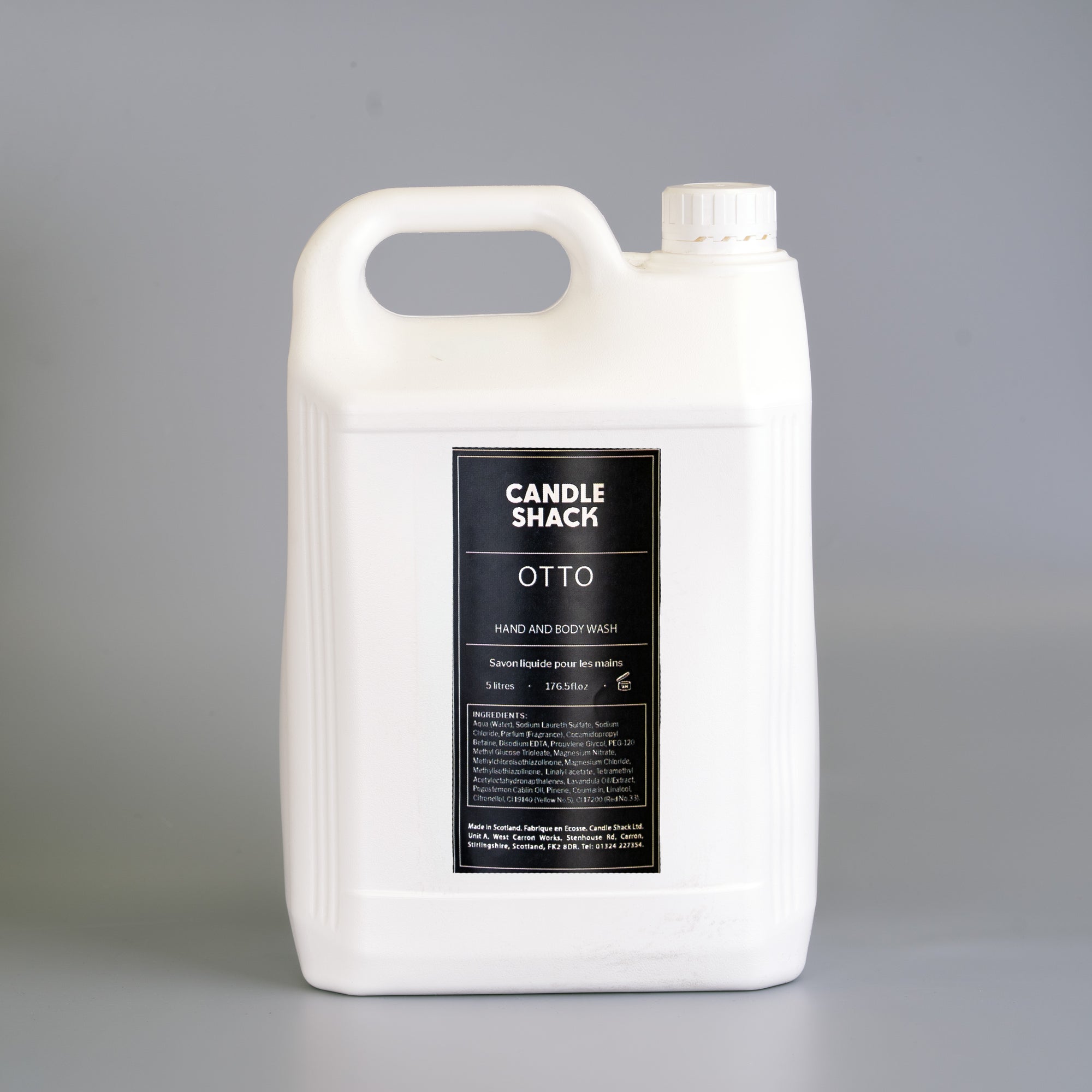 5 litre bottle of Otto fragrance hand and body wash