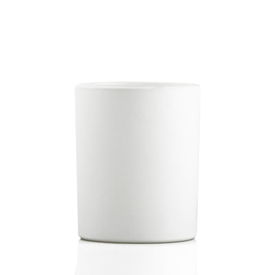 30cl Ebony Candle Jar - White Matt