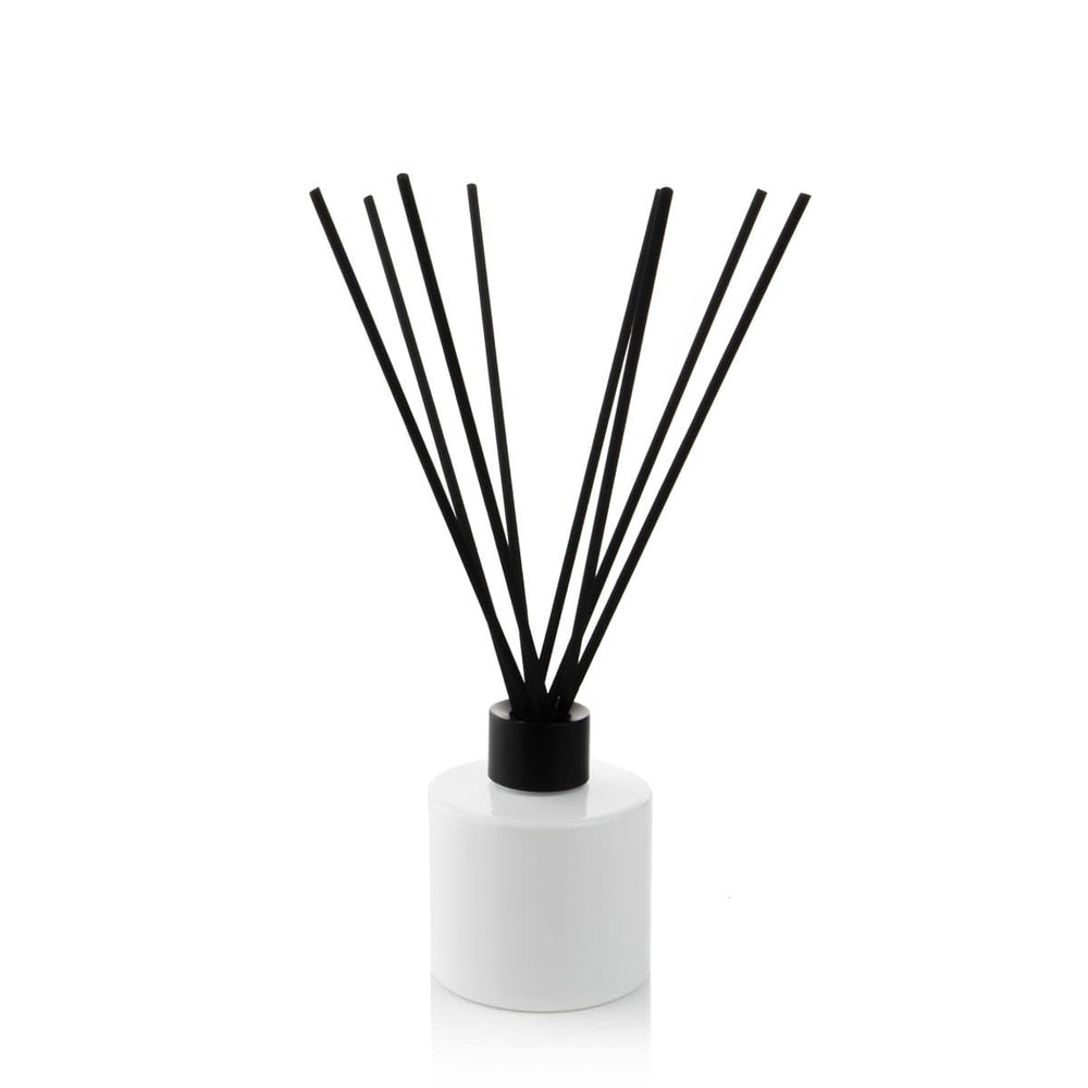100ml Squat Circular Diffuser Bottle - Gloss White