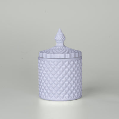 23cl White Gloss Geo Jar - Limited Edition