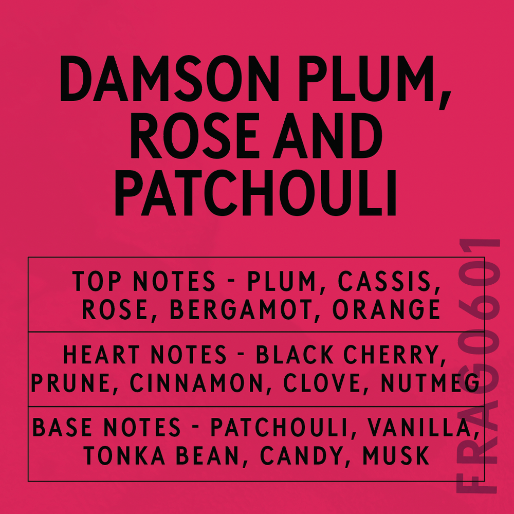 Damson Plum, Rose & Patchouli Scent Card