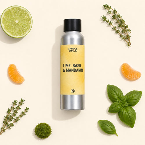 Lime, Basil & Mandarin fragrance oil – citrus aromatic woody candle scent by Candle Shack