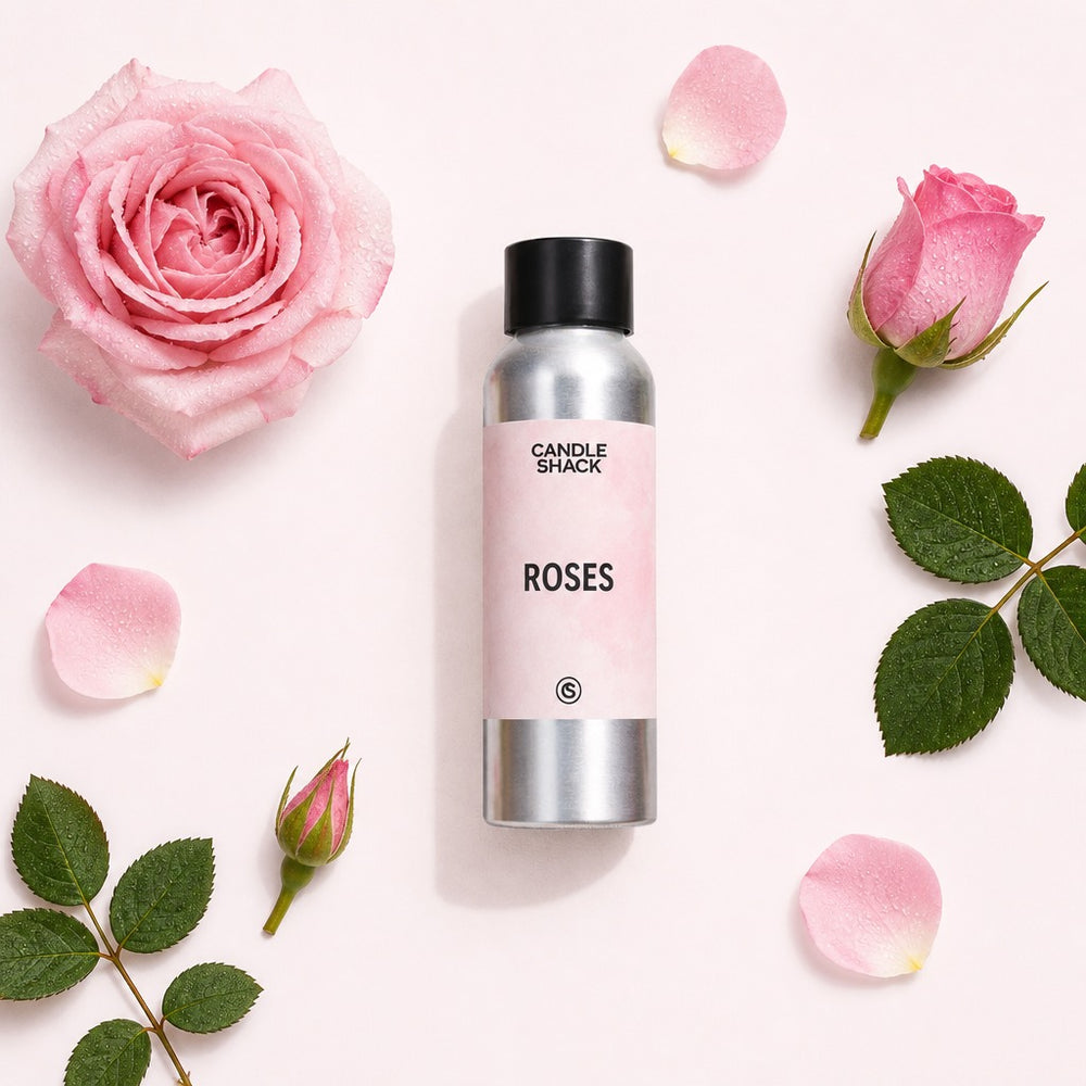 Roses fragrance oil – floral green candle scent by Candle Shack