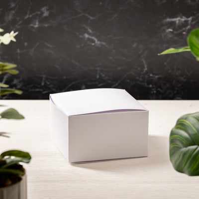 Luxury Folding Box & Liner for 50cl - White