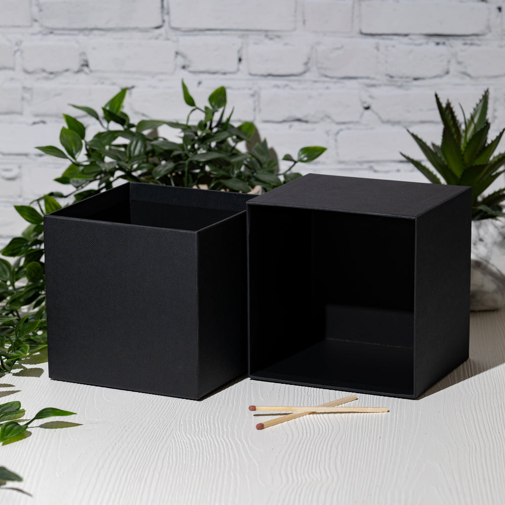 Luxury Rigid Box for Tall 3-Wick Bowl - Black