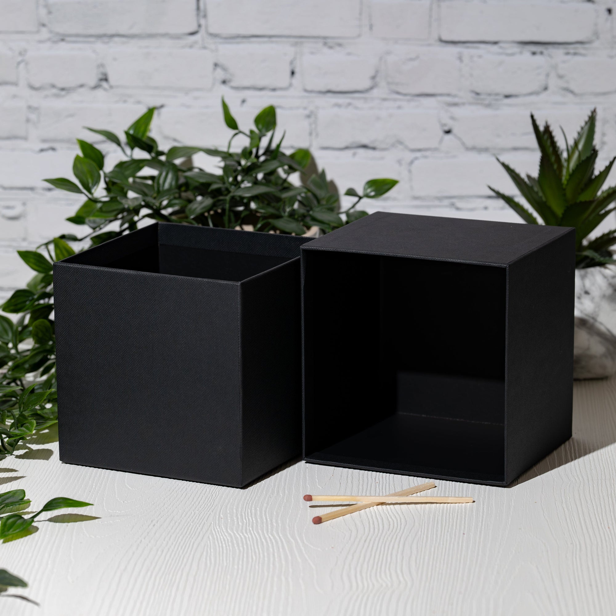Luxury Rigid Box for Tall 3-Wick Bowl - Black
