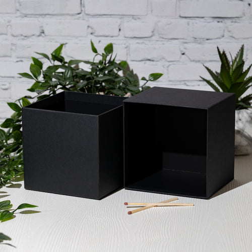 Luxury Rigid Box for Tall 3-Wick Bowl - Black