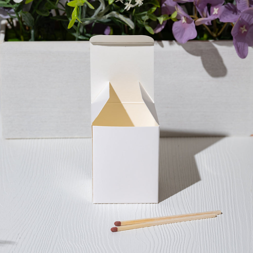 White Simplicity Candle Box (Size 1)