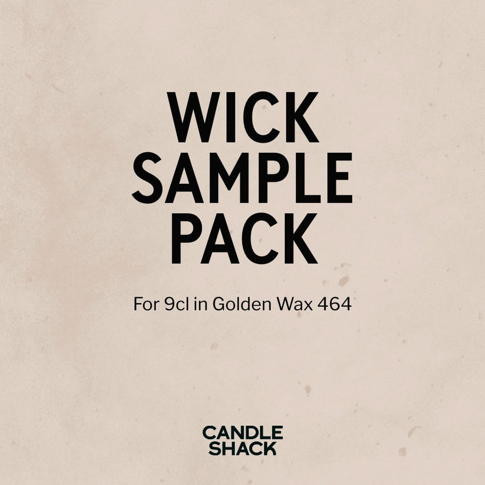 Pack d'échantillons de mèches pour bougies 9 cl en cire dorée 464