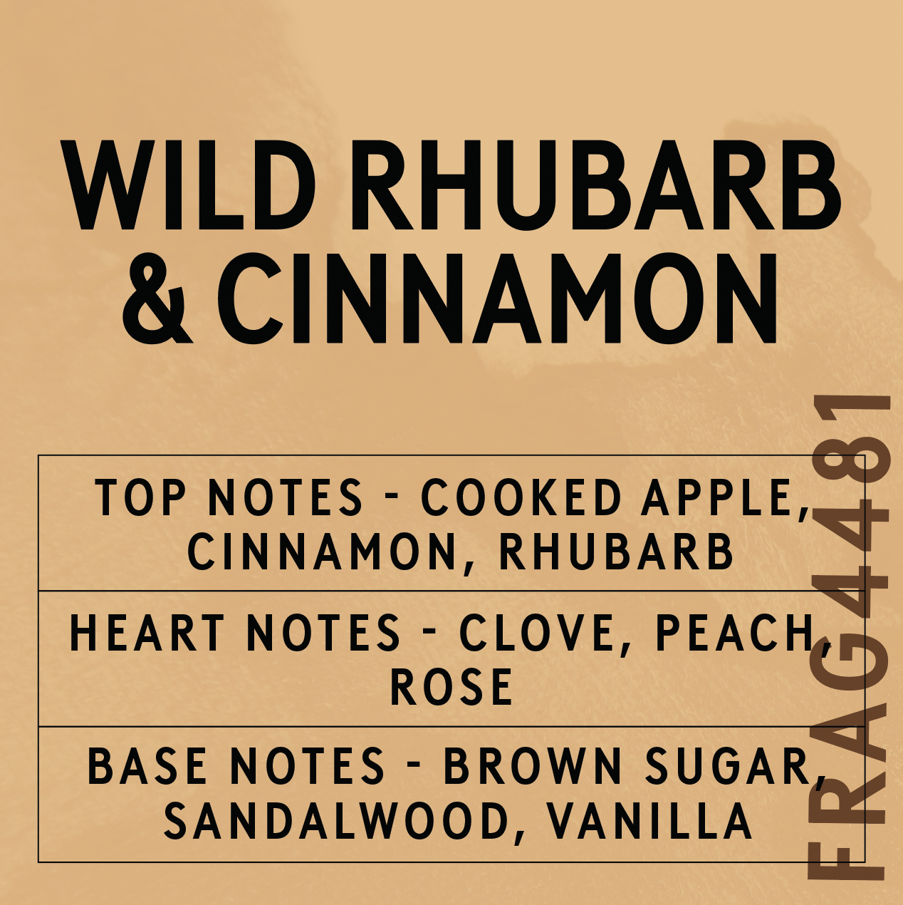 Huile parfumée à la rhubarbe sauvage et à la cannelle