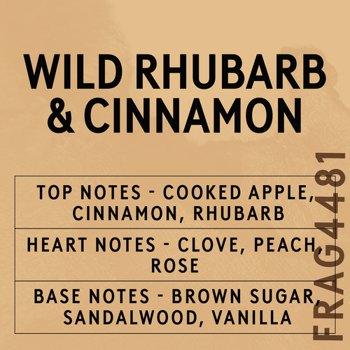 Huile parfumée à la rhubarbe sauvage et à la cannelle