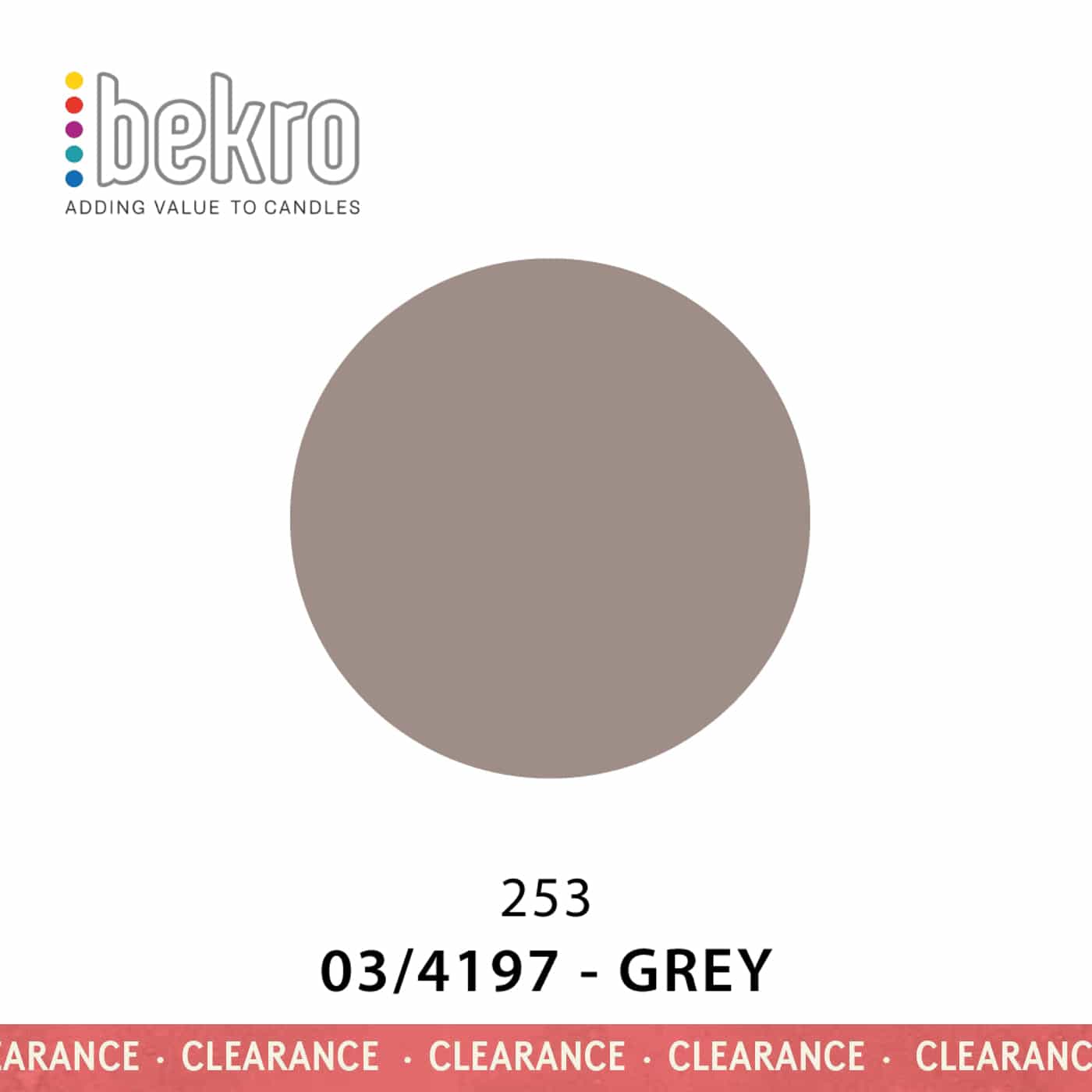 Bekro Farbstoff - 03/4197 - Grau