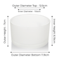 Candle Shack BV 50cl Candle Glass Bowl - Frosted Finish