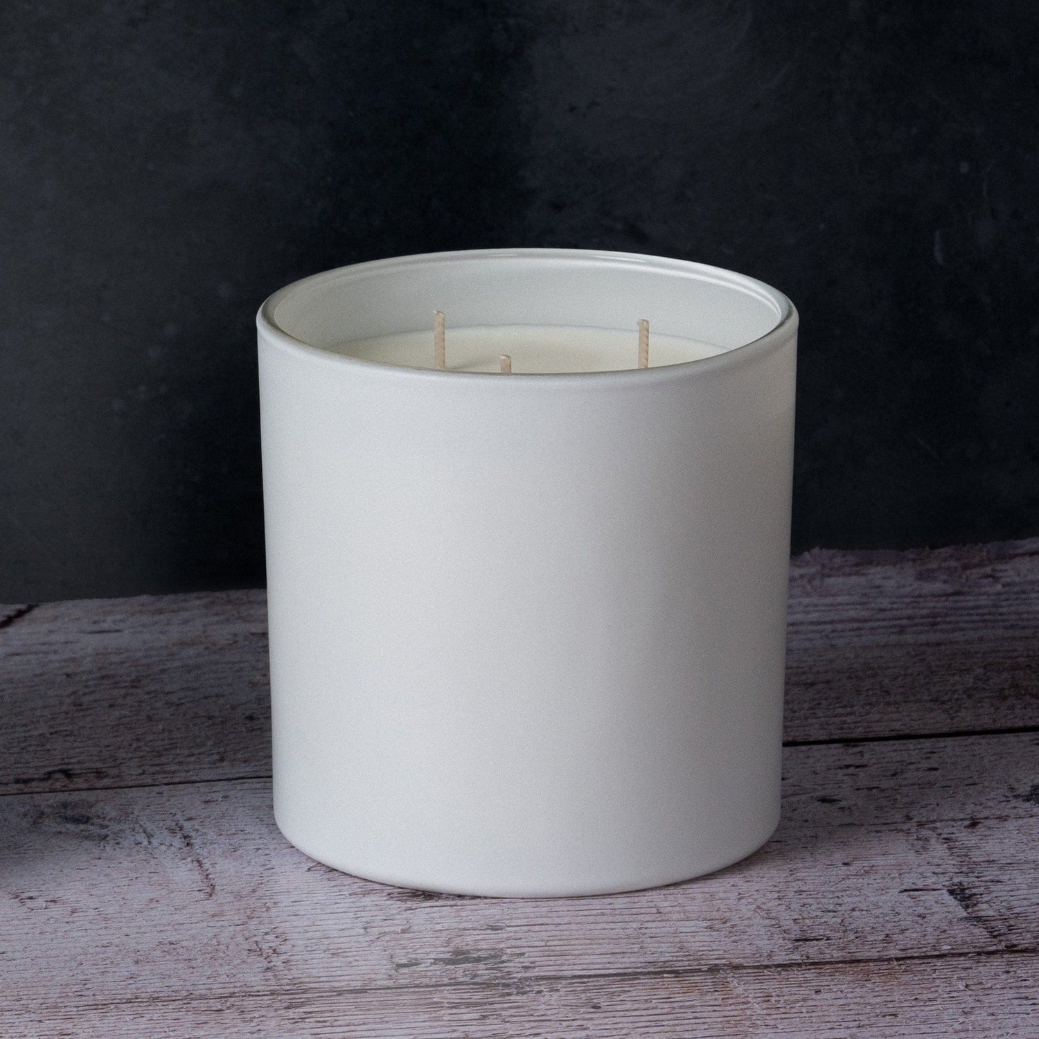 Candle Shack BV Candle Jar 64cl Ebony Candle Jar- Matt White (Box of 6)
