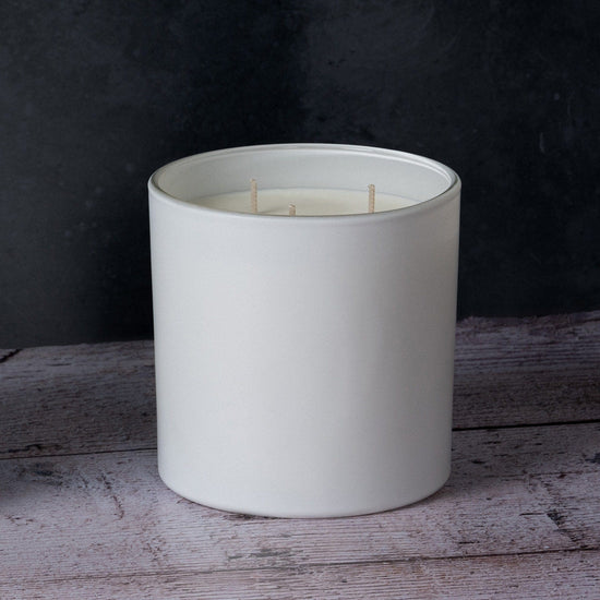 Candle Shack BV Candle Jar 64cl Ebony Candle Jar- Matt White (Box of 6)