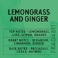 Candle Shack BV Lemongrass & Ginger Fragrance Oil (NEW)