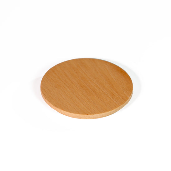 Candle Shack BV Lid 30cl Shallow Beech Lid (no silicone) - Pack of 6