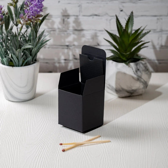 Candle Shack Candle Box Folding Box & Liner For 9cl Lauren - Black