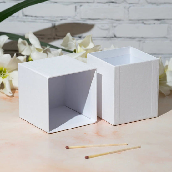 Candle Shack Candle Box Luxury Rigid Box for 30cl Ebony Jar - White