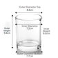 Candle Shack Candle Jar 30cl Ebony Luxury Candle Glass - Clear (Box of 6)