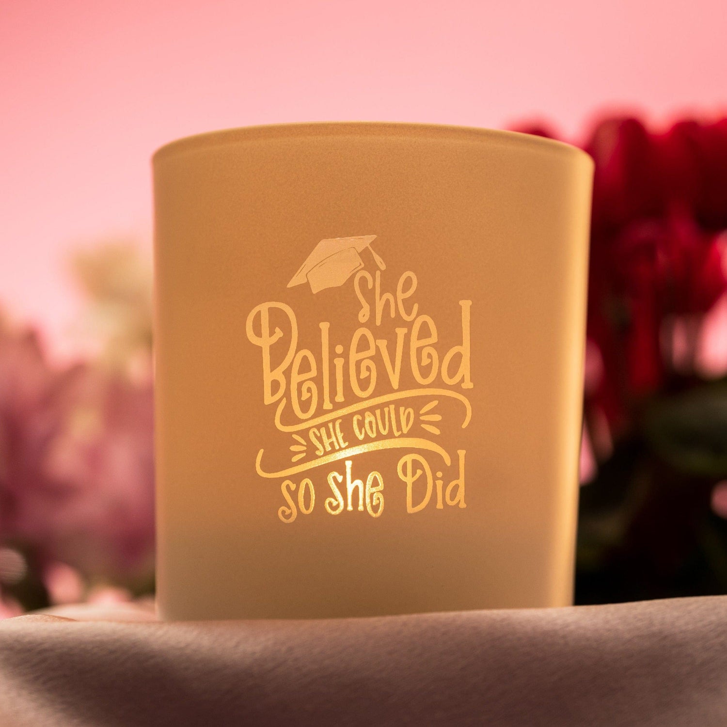 Candle Shack Candle Jar Believe - Matt White 30cl Lotti Candle Jar (Box of 6)