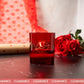 Candle Shack Candle Jar Kiss Me - Ruby Red 30cl Lotti Romantic Candle Jar (Box of 6)
