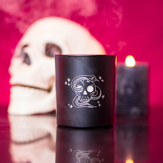 Candle Shack Candle Jar Spooky-licious - Matt Black 30cl Lotti Halloween Candle Jar