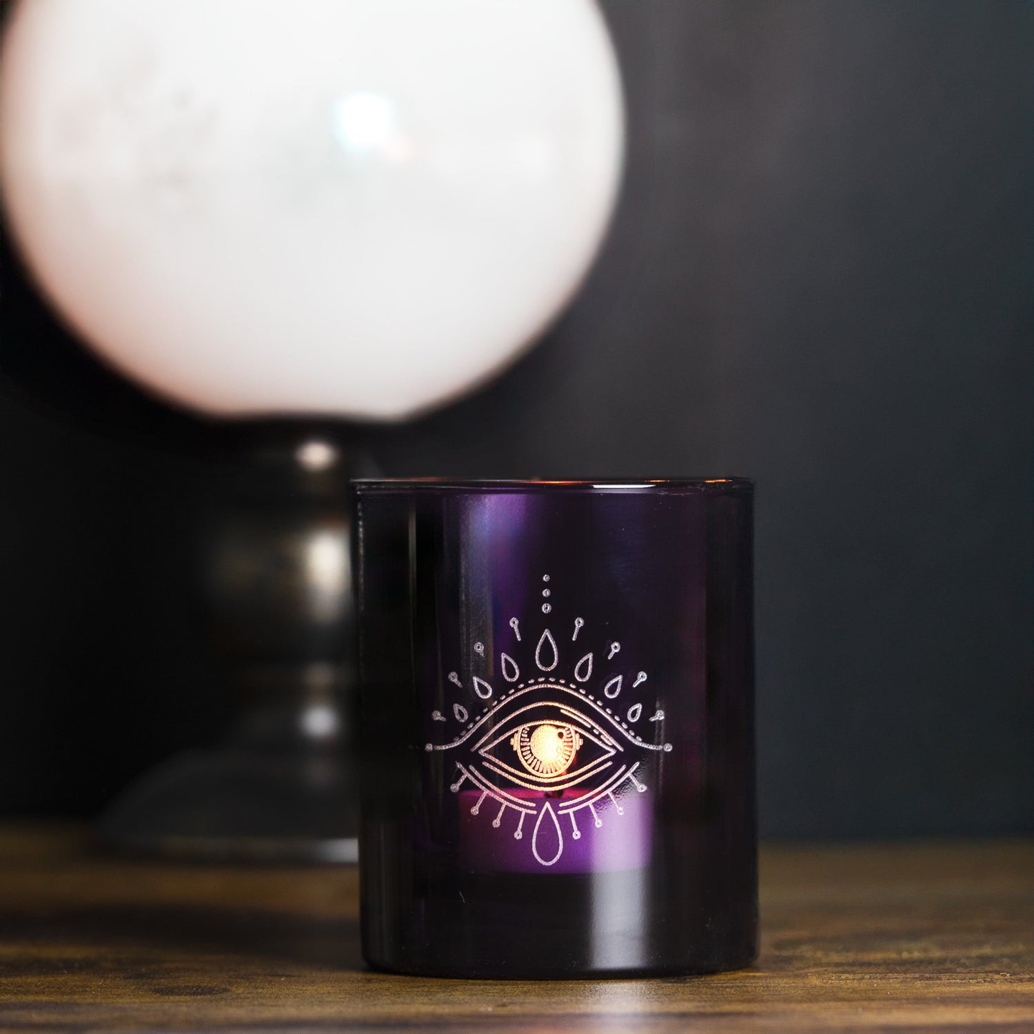 Candle Shack Candle Jar Third Eye - Amethyst Purple 30cl Lotti Halloween Candle Jar (Box Of 6)