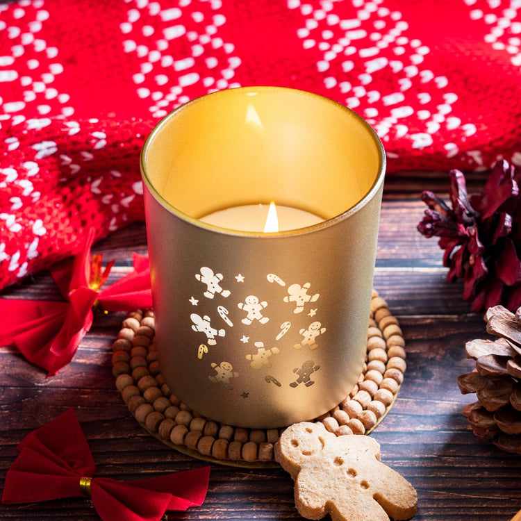 Candle Shack Candle Jar Tis The Season - Matt Gold 30cl Lotti Christmas Candle Jar (Box of 6)