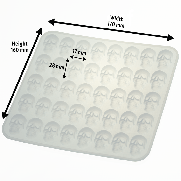 Candle Shack Clam Shell Wax Melt Mould - Skull