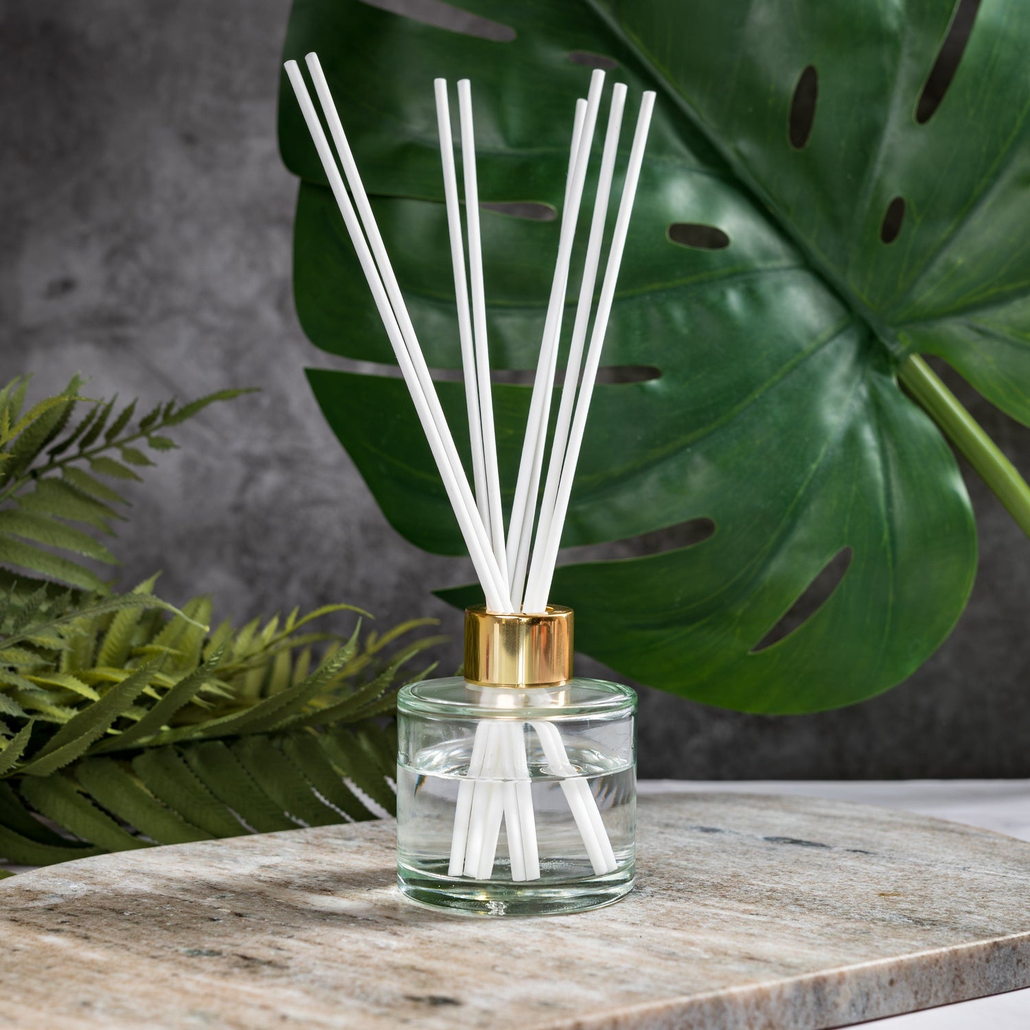 10X 100ml Clear Squat Circular Reed Diffuser Bottle – Candle Shack BV