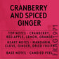 Candle Shack Fragrance Cranberry & Spiced Ginger Fragrance Oil