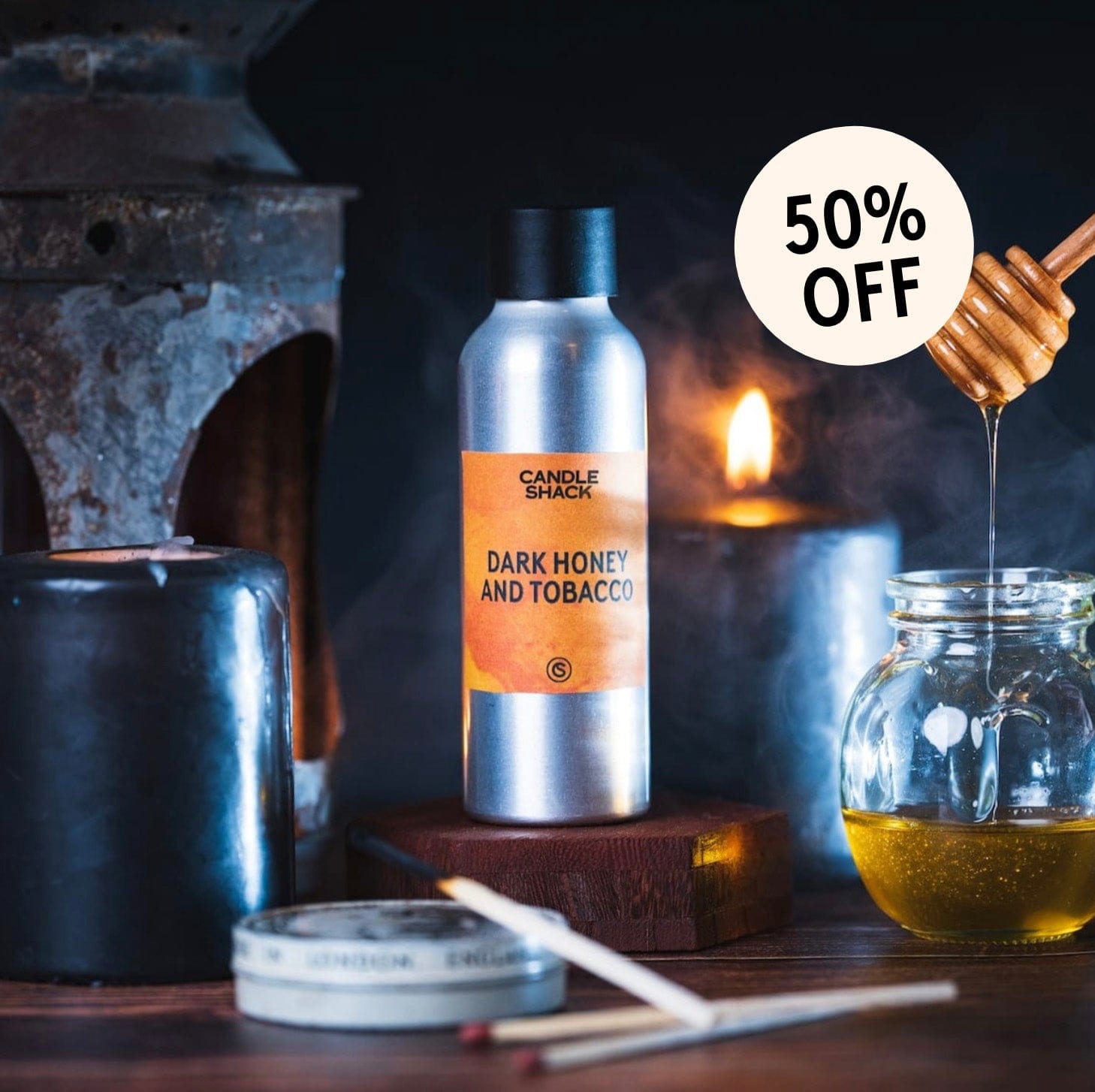 Candle Shack Fragrance Dark Honey & Tobacco Fragrance Oil