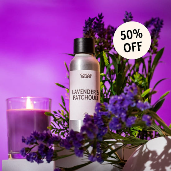Candle Shack Fragrance Lavender & Patchouli Fragrance Oil with Citrepel Insect Repellent