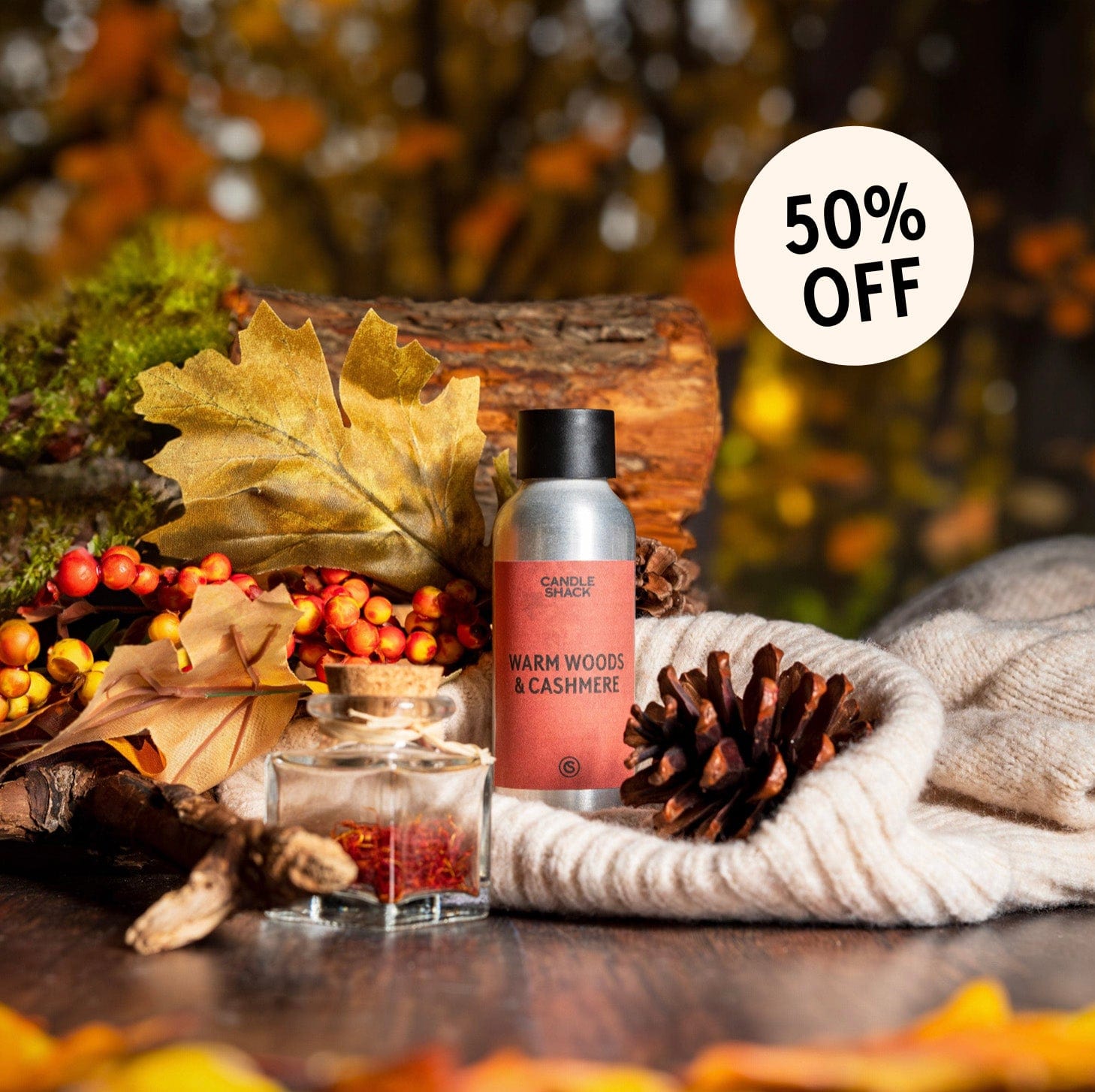 Candle Shack Fragrance Warm Woods & Cashmere Fragrance Oil